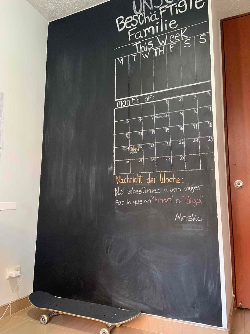 Extra: Centro de Comando Familiar, pizarra creativa y para lista de tareas familiares