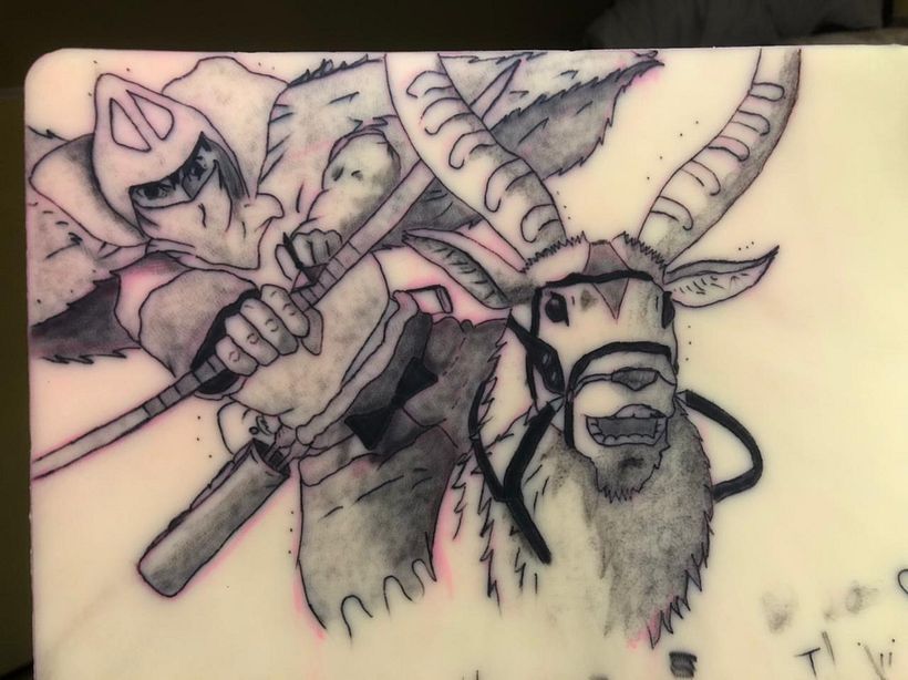 no se borro bien la guia que tenia y aun me falta mucho con las lineas y el pulso tt @polillatattoo