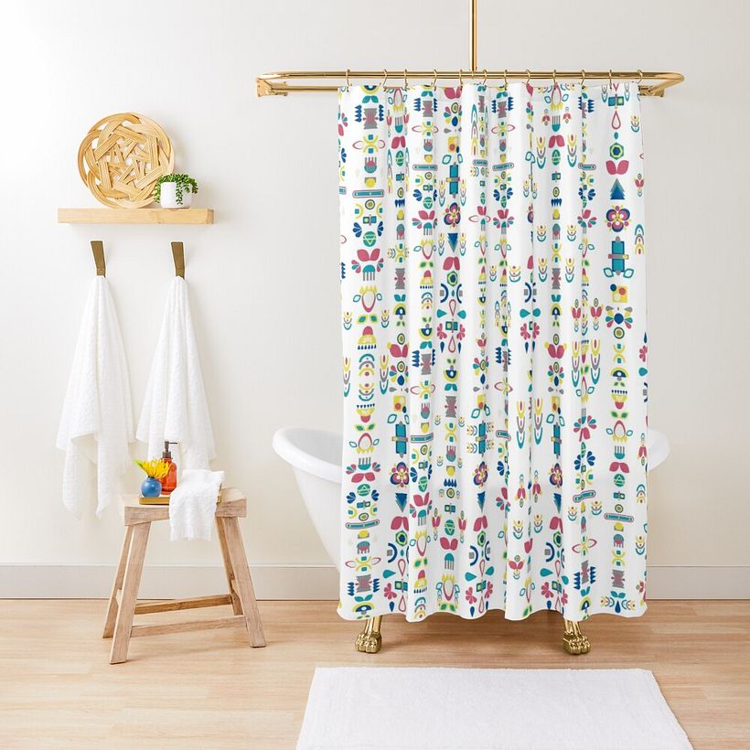 I made it into a shower curtain.