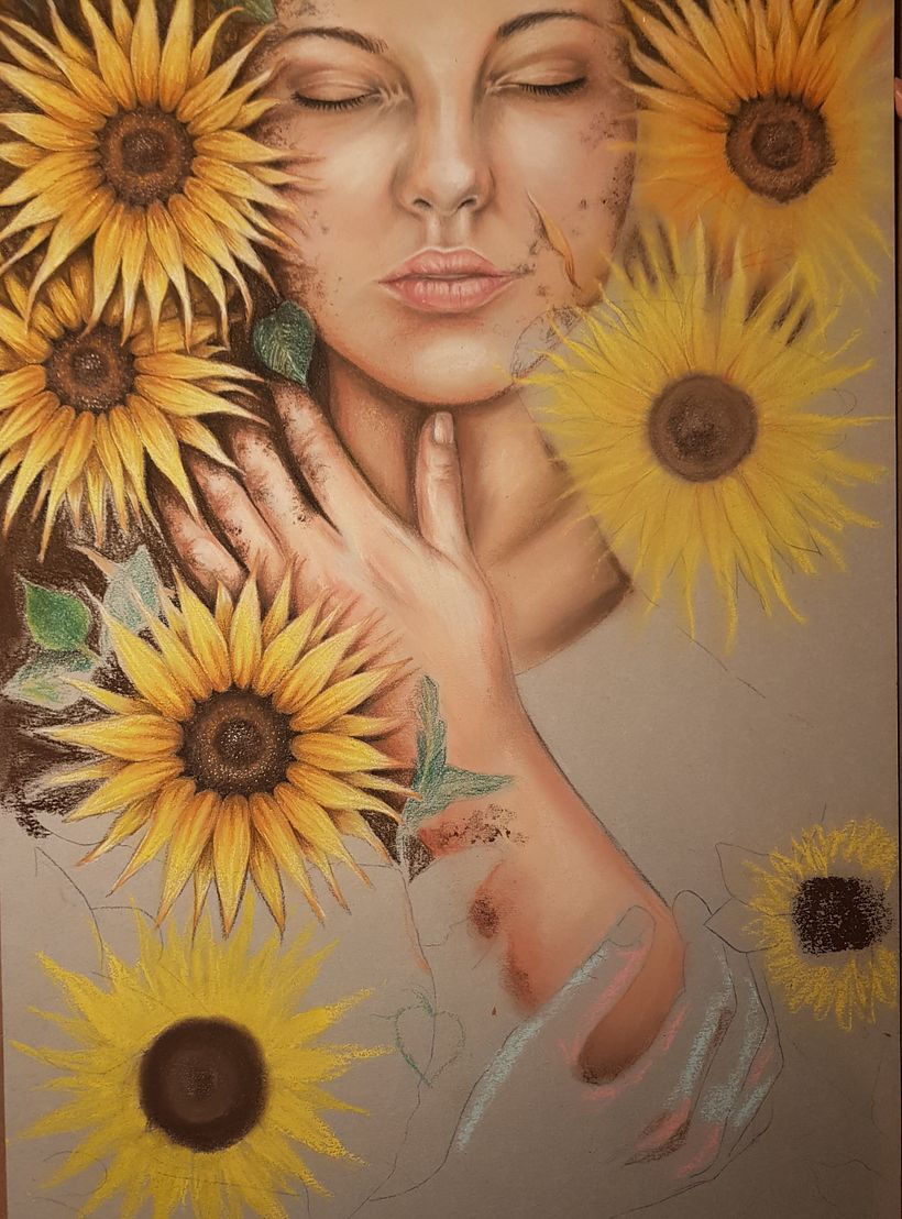 Detalles con lápices pastel