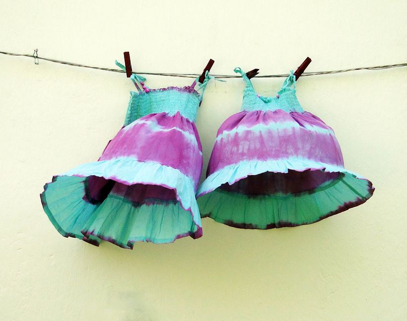 Shibori dress designs.