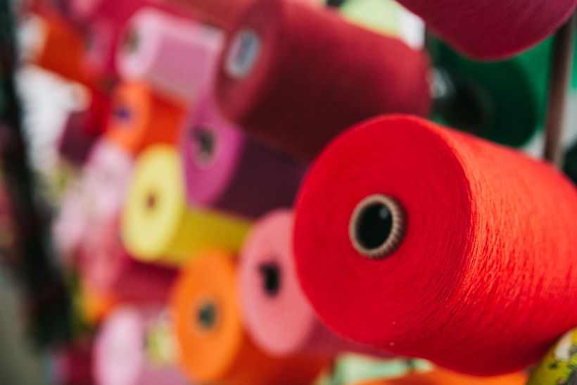 Colored threads.