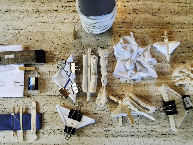 Different materials.