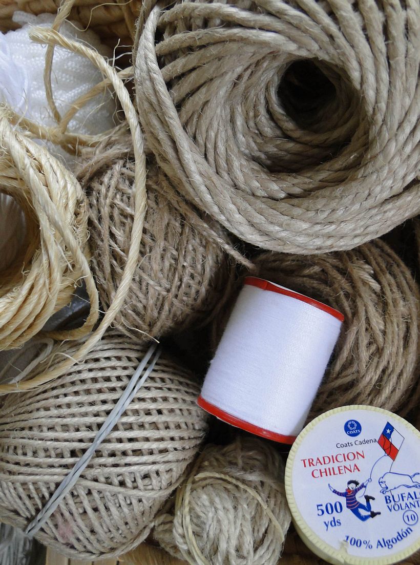 You can experiment with thread and twine.