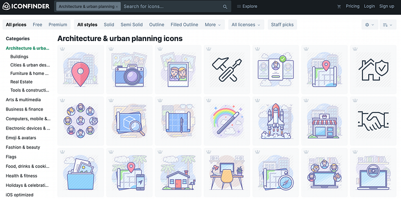 Iconfinder is the largest icon library on the web.