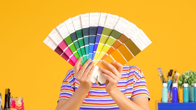 You can make a color card for each shade.
