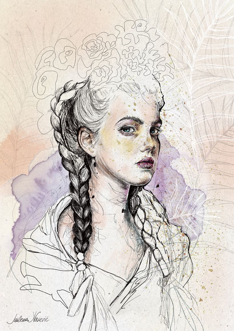My project in Illustrated Portraits with Procreate course 1