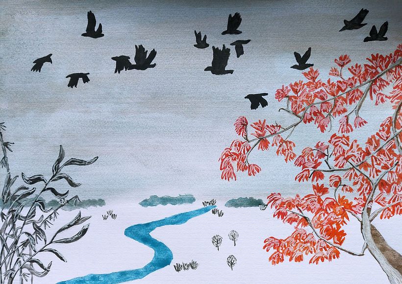 Mi Proyecto del curso: Ilustración en acuarela con influencia japonesa 0