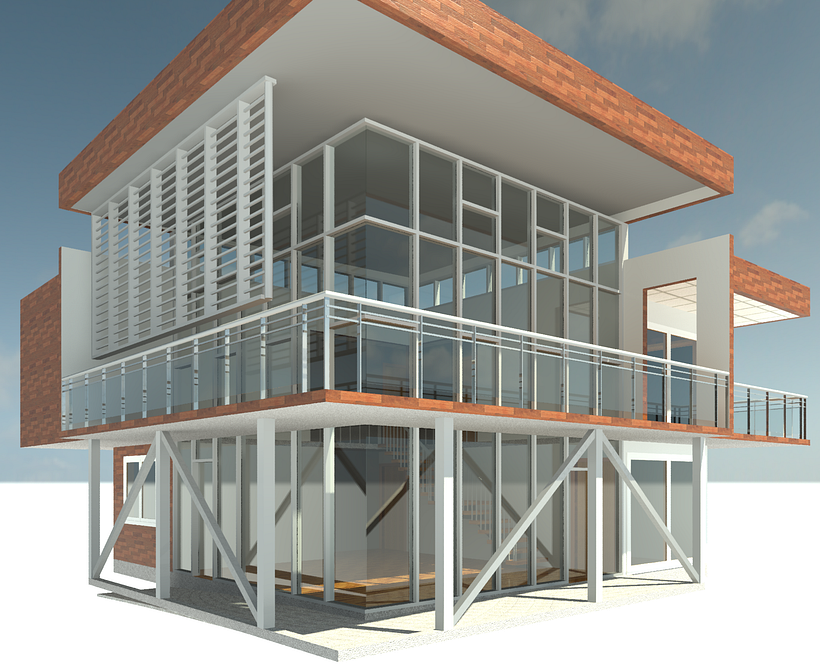 Mi Proyecto del curso: Diseño y modelado arquitectónico 3D con Revit 0