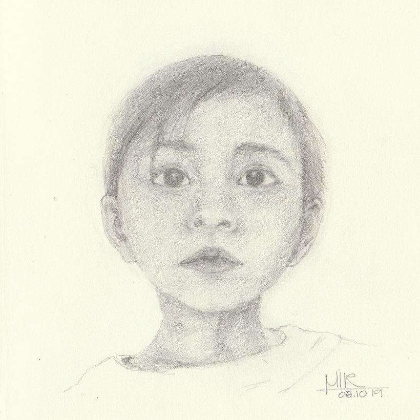 My Daughter Portrait , graphite