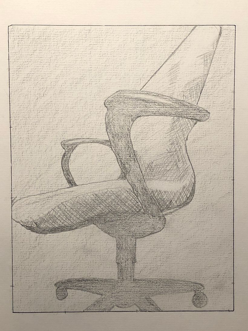 Negative space exercise: my favourite chair