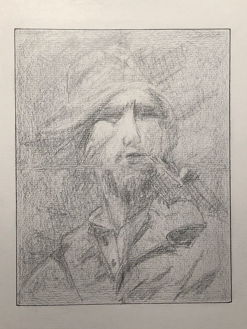 Reproduction of Gustave Courbet's "Self Portrait"
