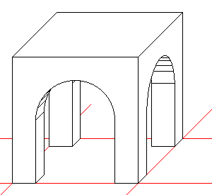 When we use two vanishing points it is also called oblique perspective.