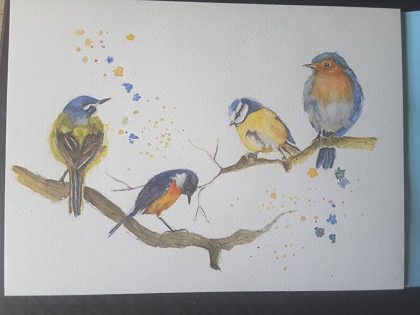 My project in Artistic Watercolor Techniques for Illustrating Birds course 0