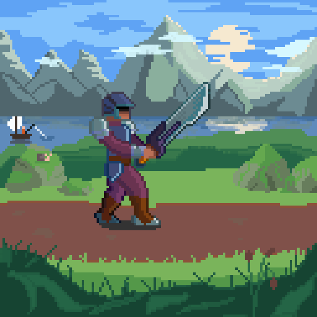Mi primer diseño de personaje en pyxelart. 1