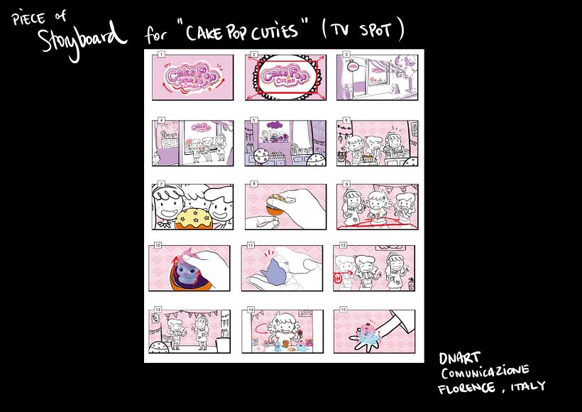 Storyboard "Cake Pop Cuties" TV Spot 0