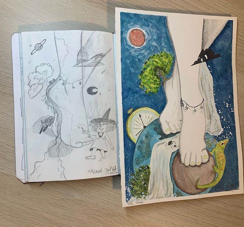 Cuaderno de ideas. Idea principal de la ilustración 