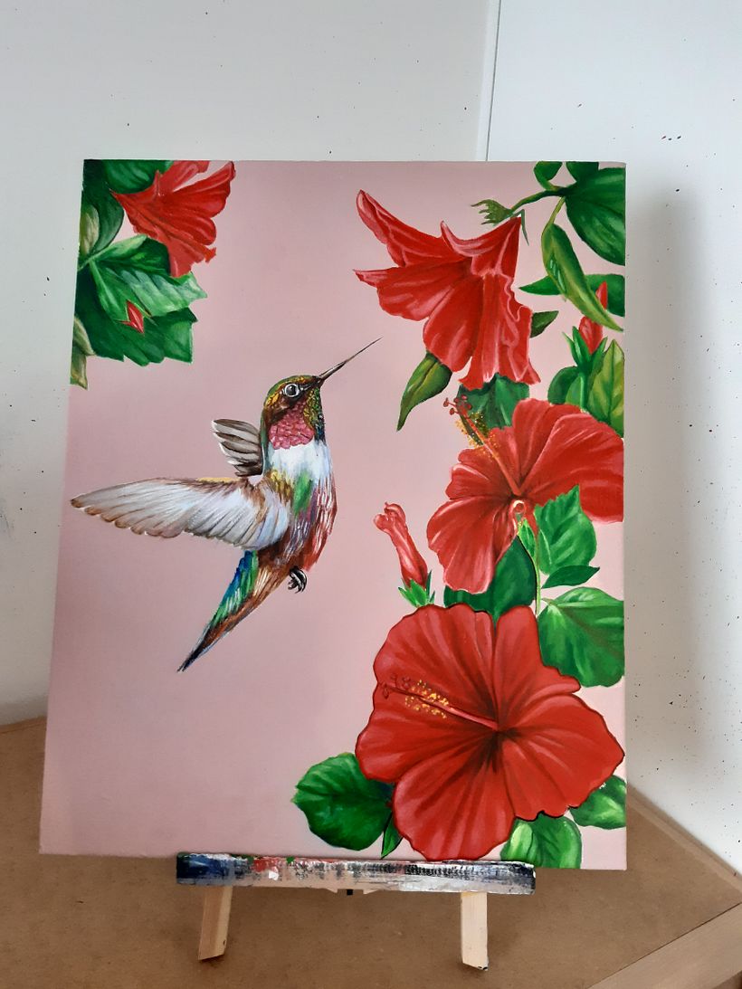 My project in Botanical Painting with Acrylic course 0