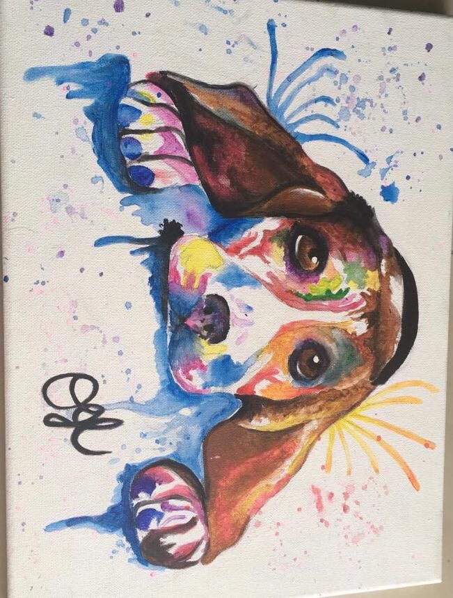 Acuarela Dog  - Pittura ad acquerello