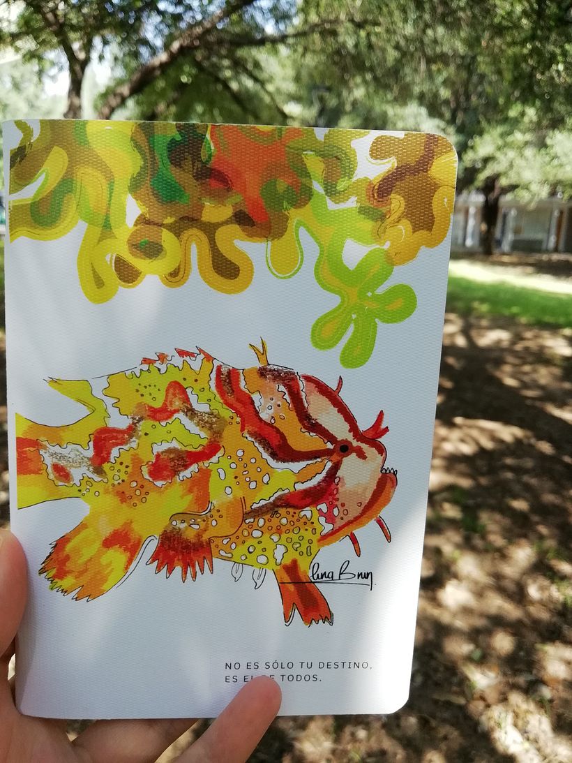 Ilustración con lápices de colores de animales en vía de extinción. -1