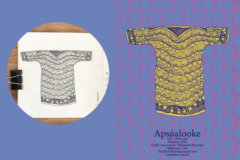 Apsáalooke Dress, after a visit in the National Museum of the American Indian (USA 2018)