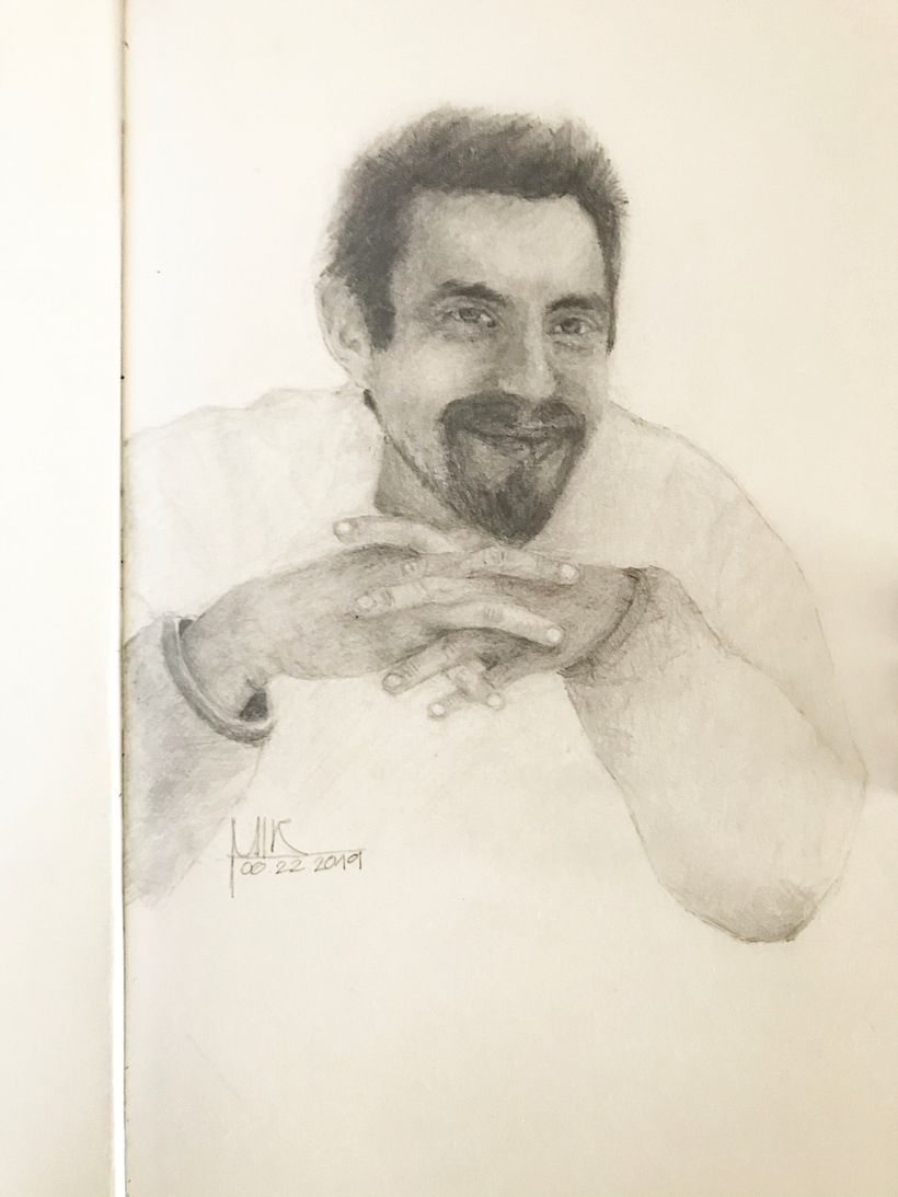 My Husband Portrait , graphite