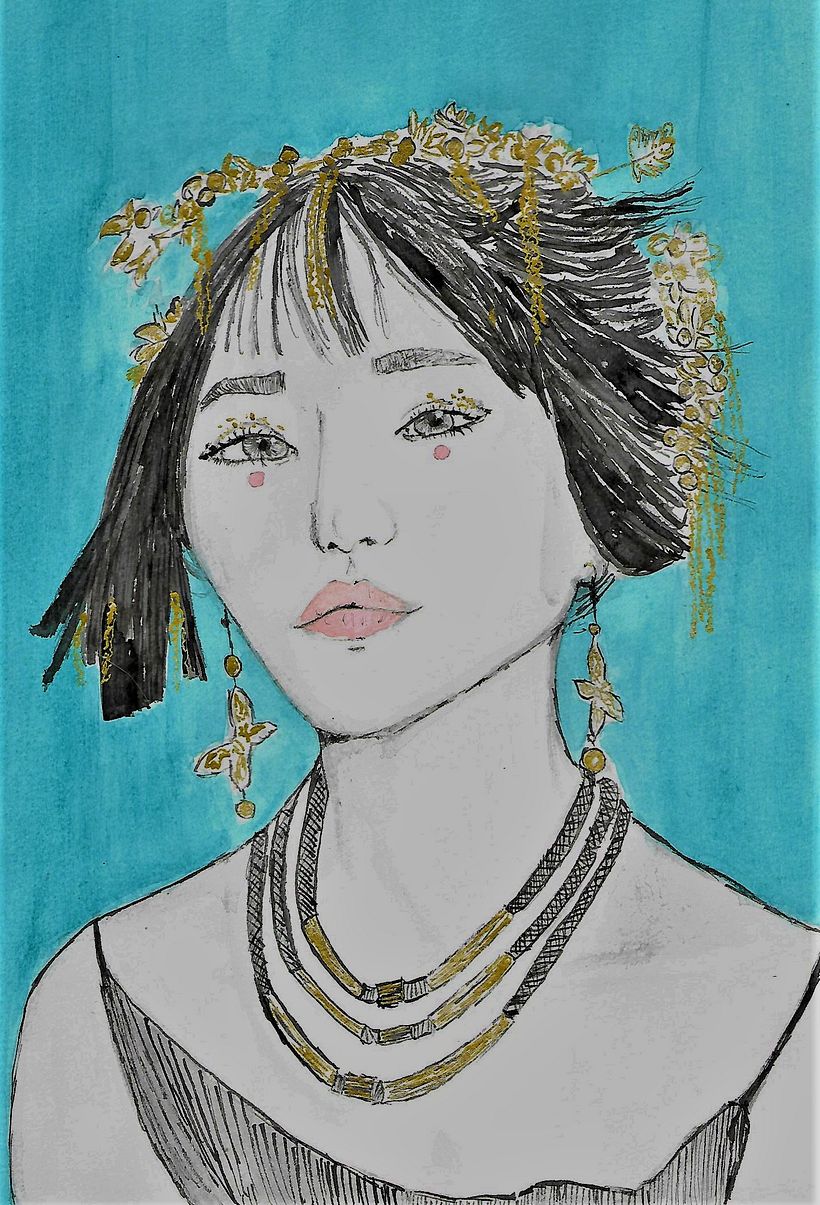 Retratos en acuarela y tinta 2