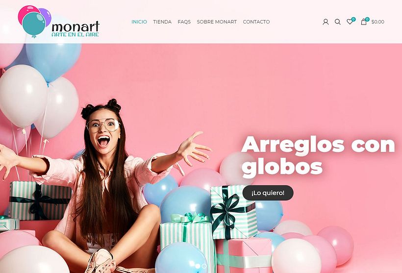 Arreglos con globos. 