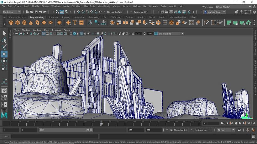 Plano de escena sin textura.