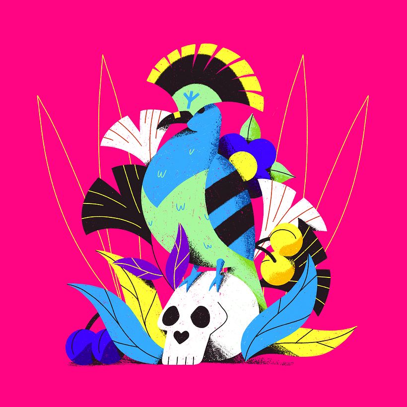 Mon projet du cours : Composition créative pour l'illustration avec Procreate -1