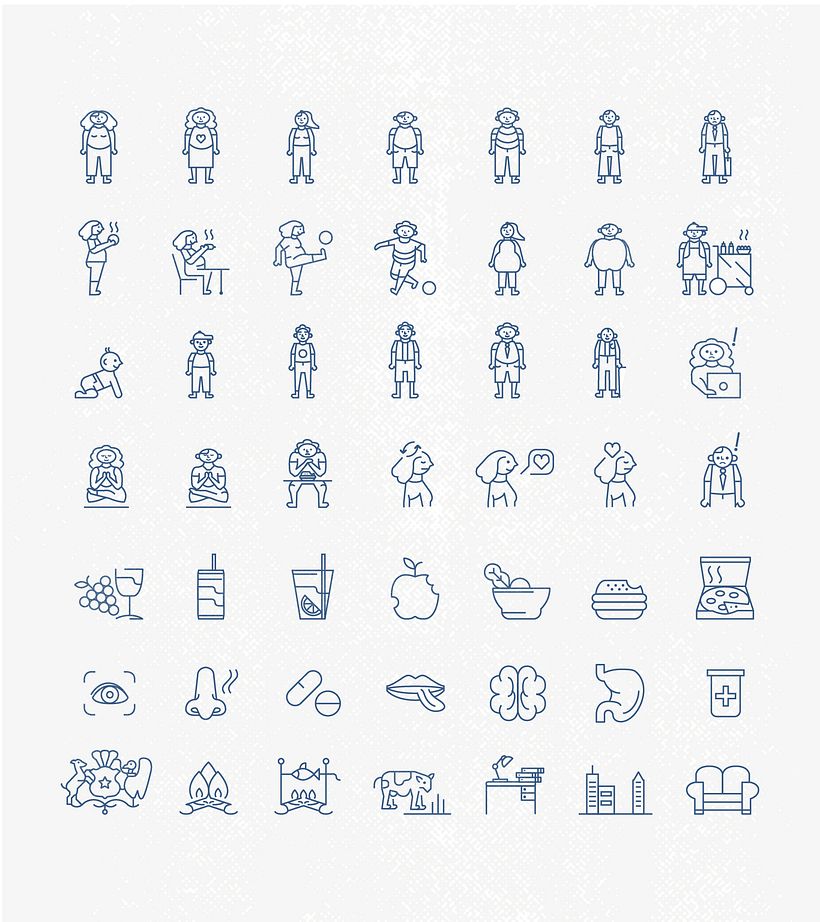 Iconografía Alimente, comiendo presente - Informatieontwerp