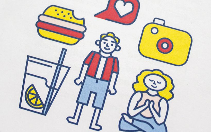 Iconografía Alimente, comiendo presente - Informatieontwerp