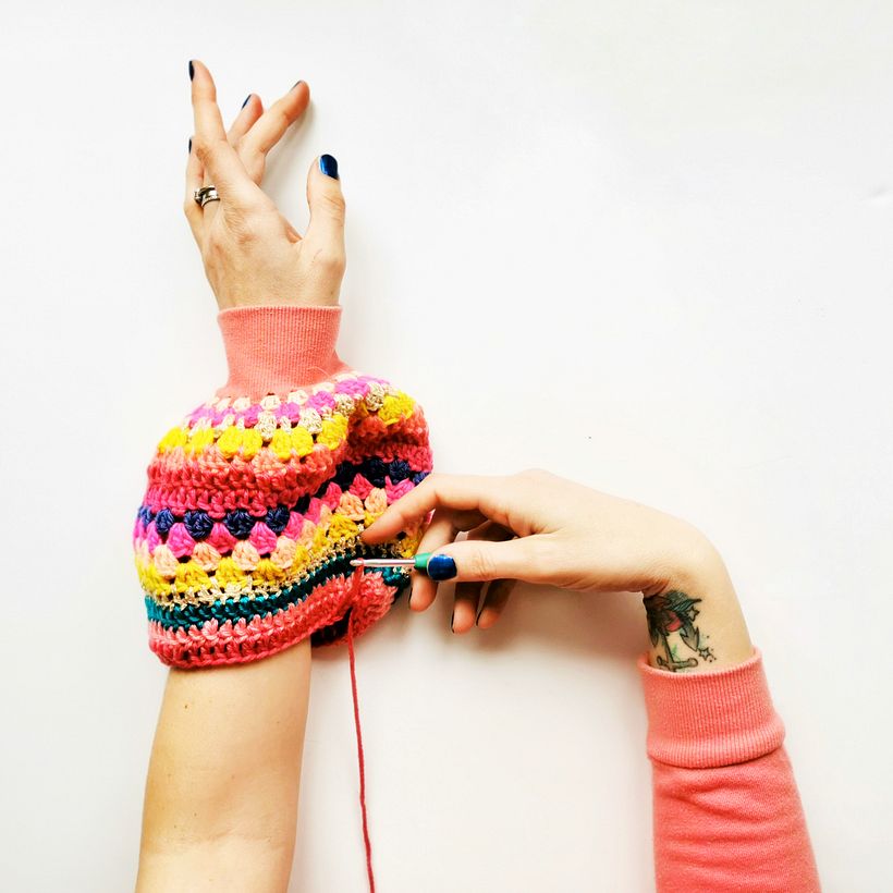 Steel & Stitch, la artista británica del croché sostenible, en Diarios Domestika 4