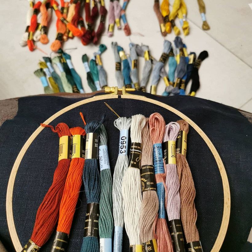 My project in Advanced Embroidery Techniques: Stitches and Compositions with Volume course 2