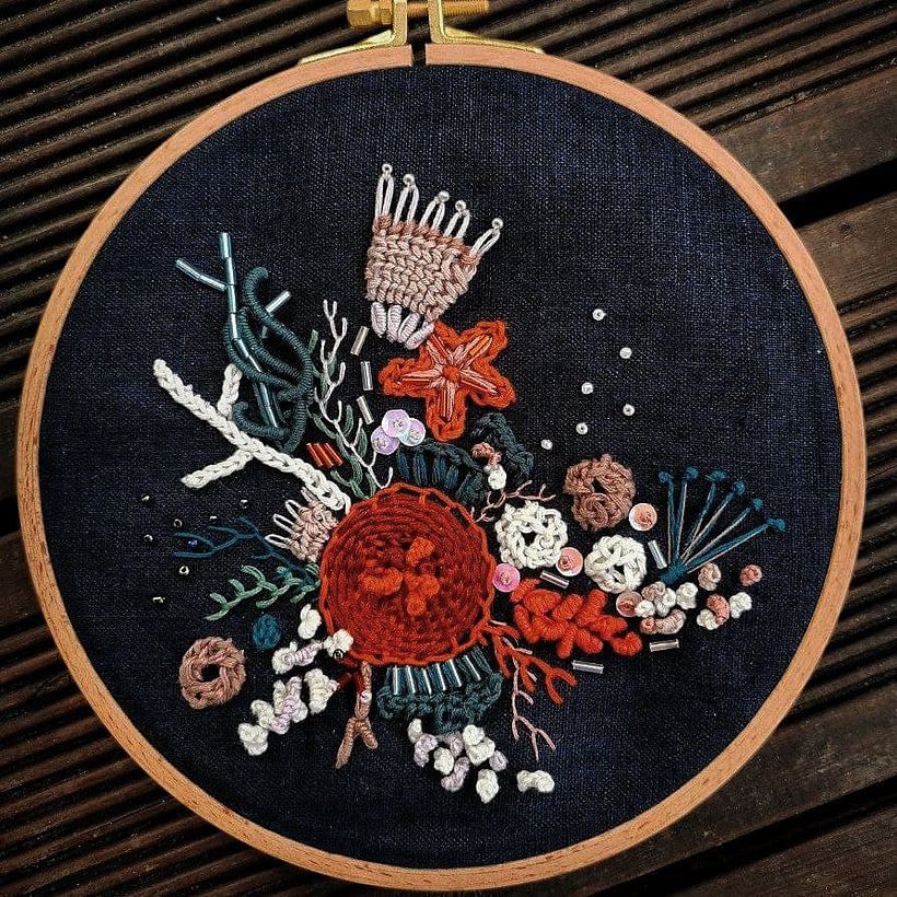 My project in Advanced Embroidery Techniques: Stitches and Compositions with Volume course 1