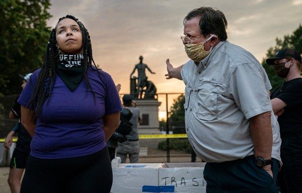 Lincoln Emancipation Memorial Debate, by Evelyn Hockstein.