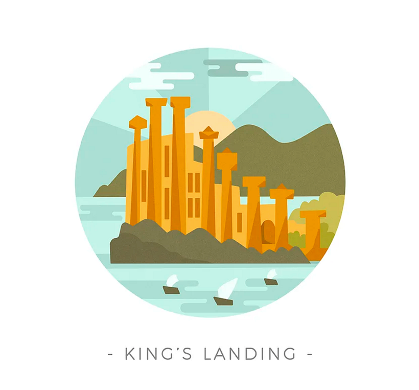 King's Landing Silhouette, by Lucía Gómez Alcaide.