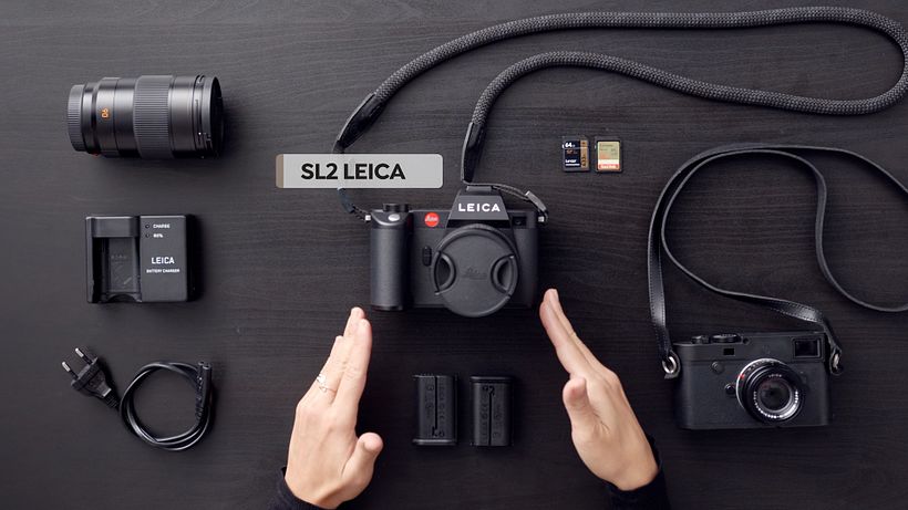 Emilia’s main camera is a Leica SL2.