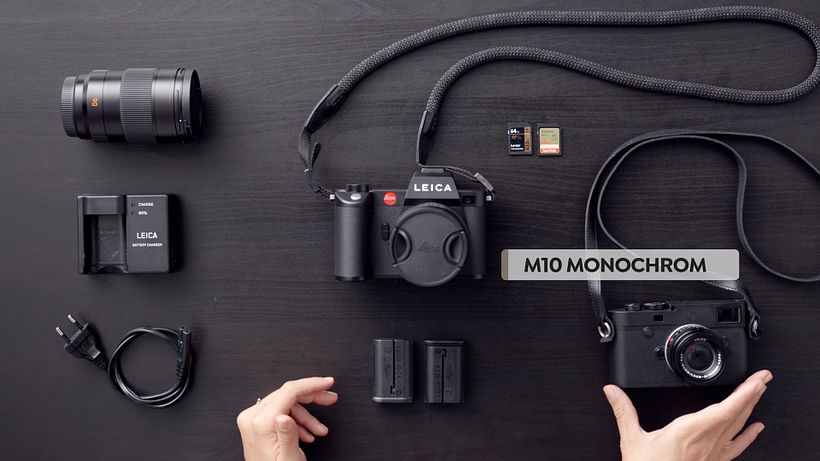 Emilia also carries a M10 Monochrome to create black and white portraits.