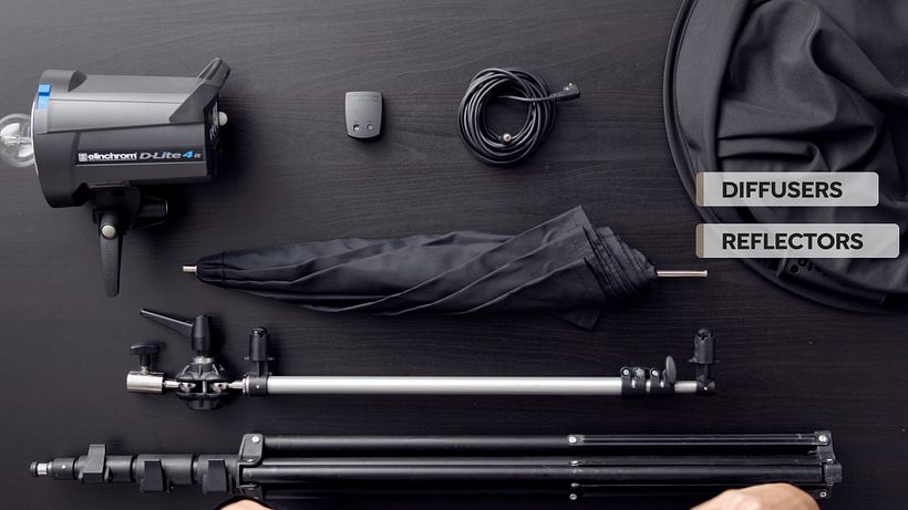 Diffusers help you control and direct natural light as if you were using spots.