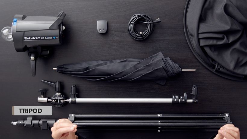 Mount a diffusor (or lighting) on a tripod.