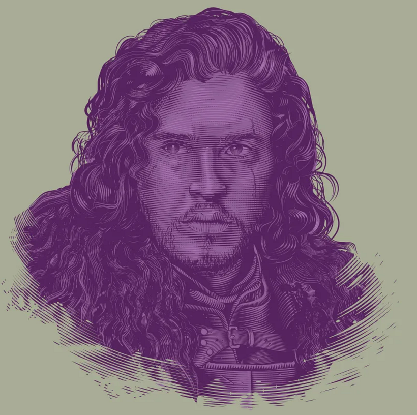 Jon Snow, por Abraham García.