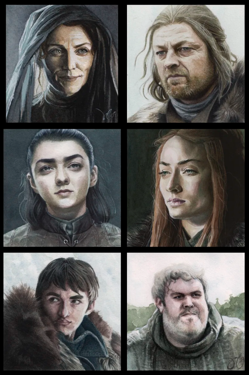 Los Stark y Hodor, por Jacob C.