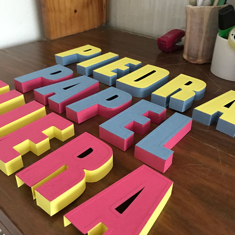Letras en papel 4