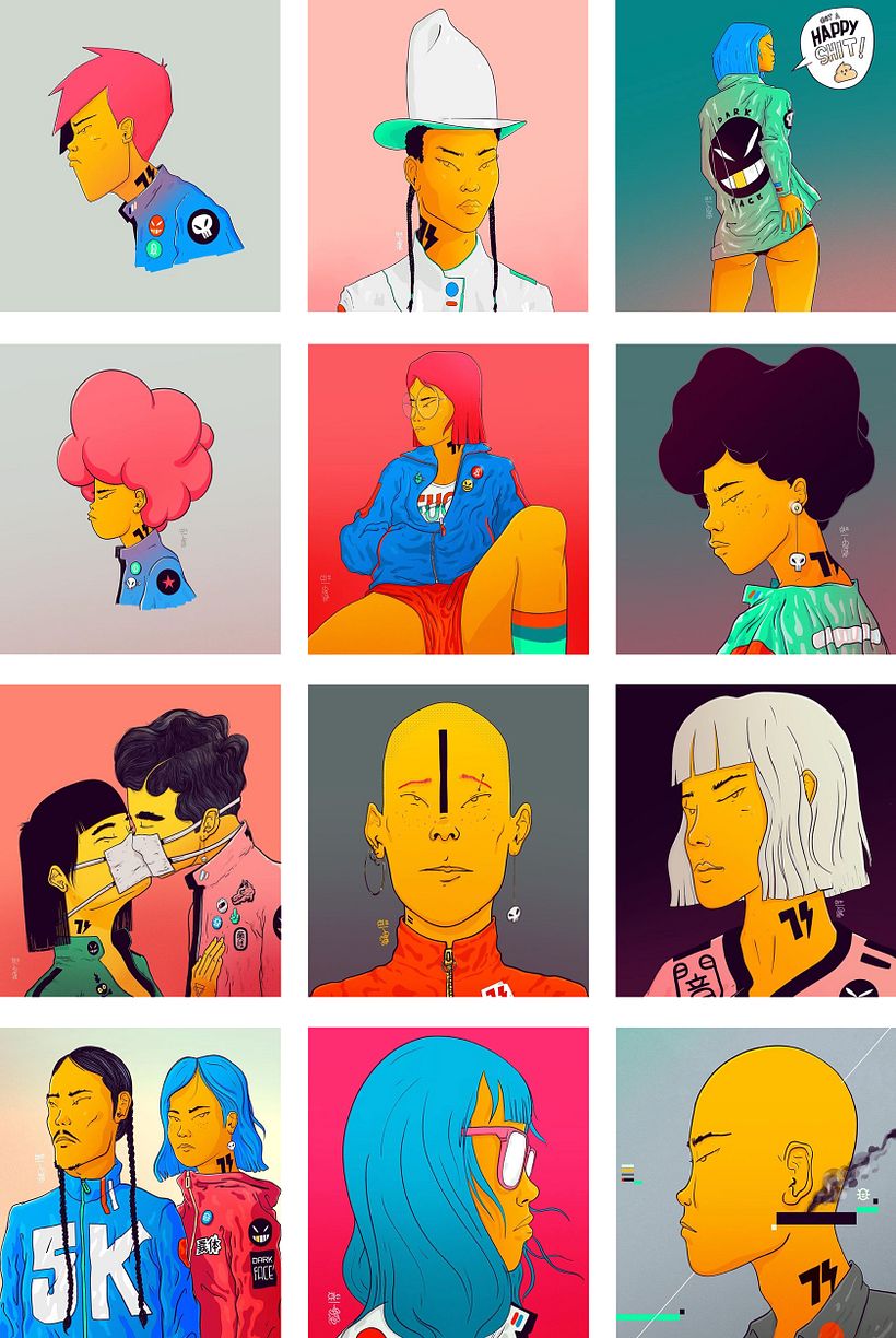 El instagram de Microbians como porfolio. 