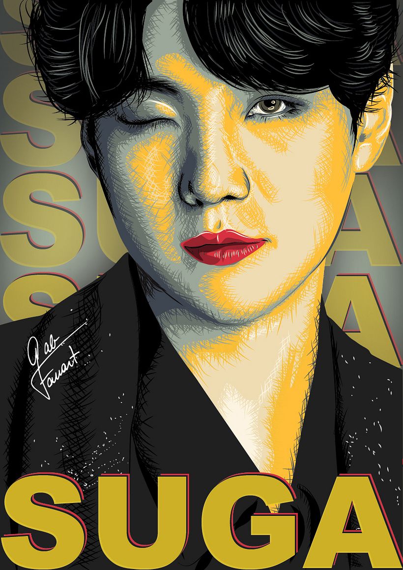 Meu projeto do curso: Técnicas de ilustração de retratos com Illustrator e Photoshop 4