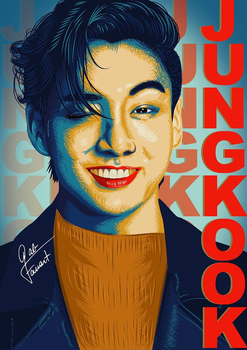 Meu projeto do curso: Técnicas de ilustração de retratos com Illustrator e Photoshop 6