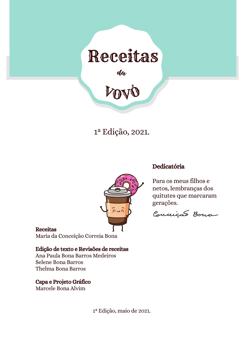 Grandma Recipe book - Design editoriale