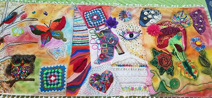 Mi Proyecto del curso: Diseño de moda: pintura y bordado sobre prendas -1