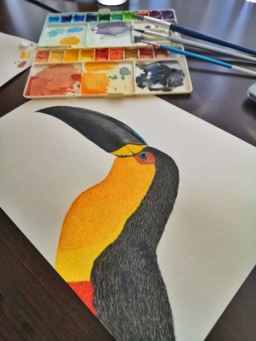 My project in Naturalist Bird Illustration with Watercolors course -1